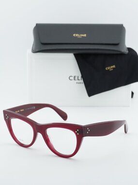 Celine CL5003IN 069 Cat Eye Eyeglasses 50mm - Burgundy